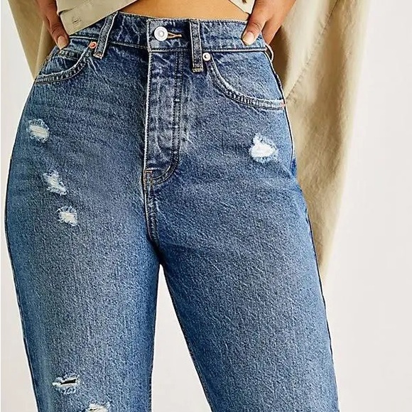 Free People x We The Free Curvy Georgine Mom Jean - Picture 2 of 10